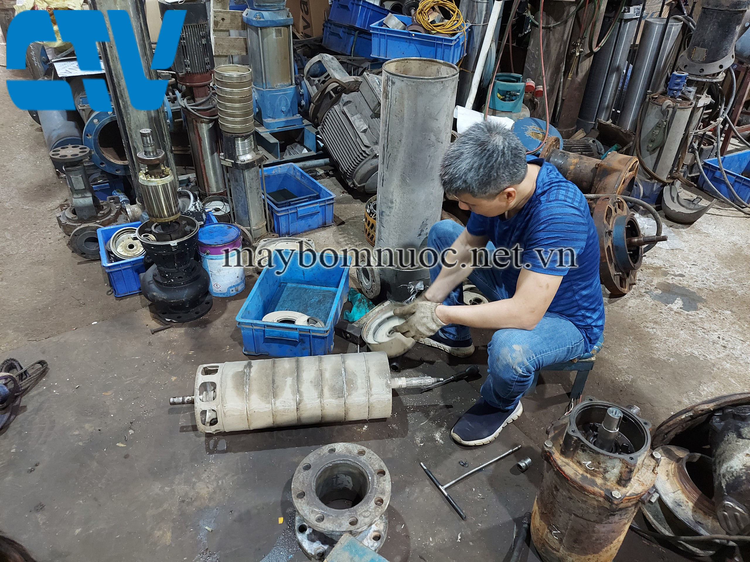 Thay Ruột Buồng Bơm Trục Đứng Công Suất Lớn Uy Tín, Giá Tốt Tại Hà Nội